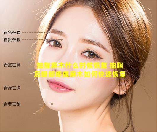 抽脂麻木什么时候恢复 抽脂后腿部疼痛麻木如何快速恢复